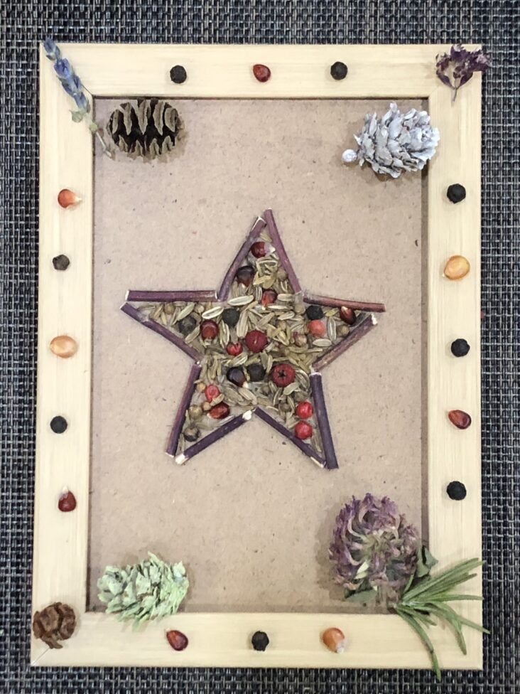 『ハーブやスパイスで作るフォトフレーム作り体験』開催