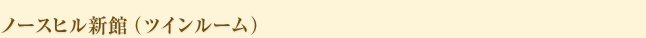 ノースヒル新館（ツインルーム）